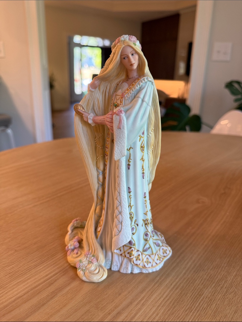 Lenox Porcelain Rapunzel Figurine in White, Gold, Pink NEW